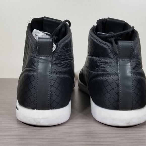 Creative Recreation Vito High Top Sneaker, Black Leather & Textile, Mens Size 13 - Picture 5 of 10